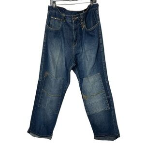 Phat Farm Vintage Y2K Loose Patchwork Jeans Size 38x33